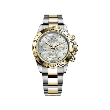 2025 Watch Daytona 116503 Yellow Gold Stainless Steel Mother of Pearl Diamond Dial