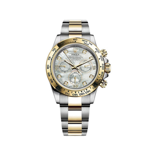 2025 Watch Daytona 116503 Yellow Gold Stainless Steel Mother of Pearl Diamond Dial