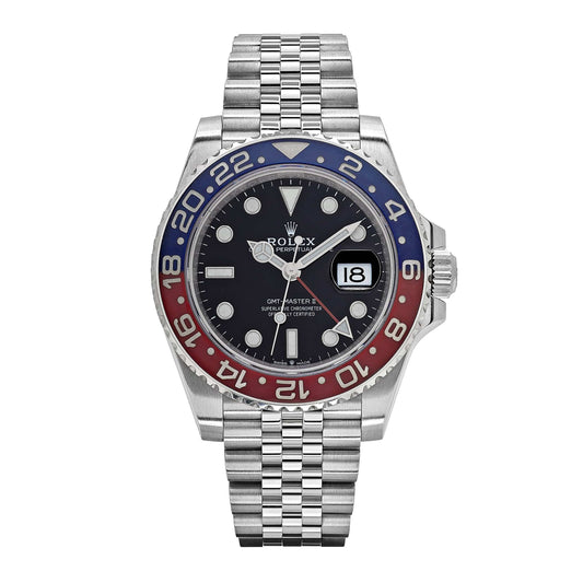 2025 Watch GMT-Master II 126710BLRO 'Pepsi' Stainless Steel Black Dial Jubilee (2021)