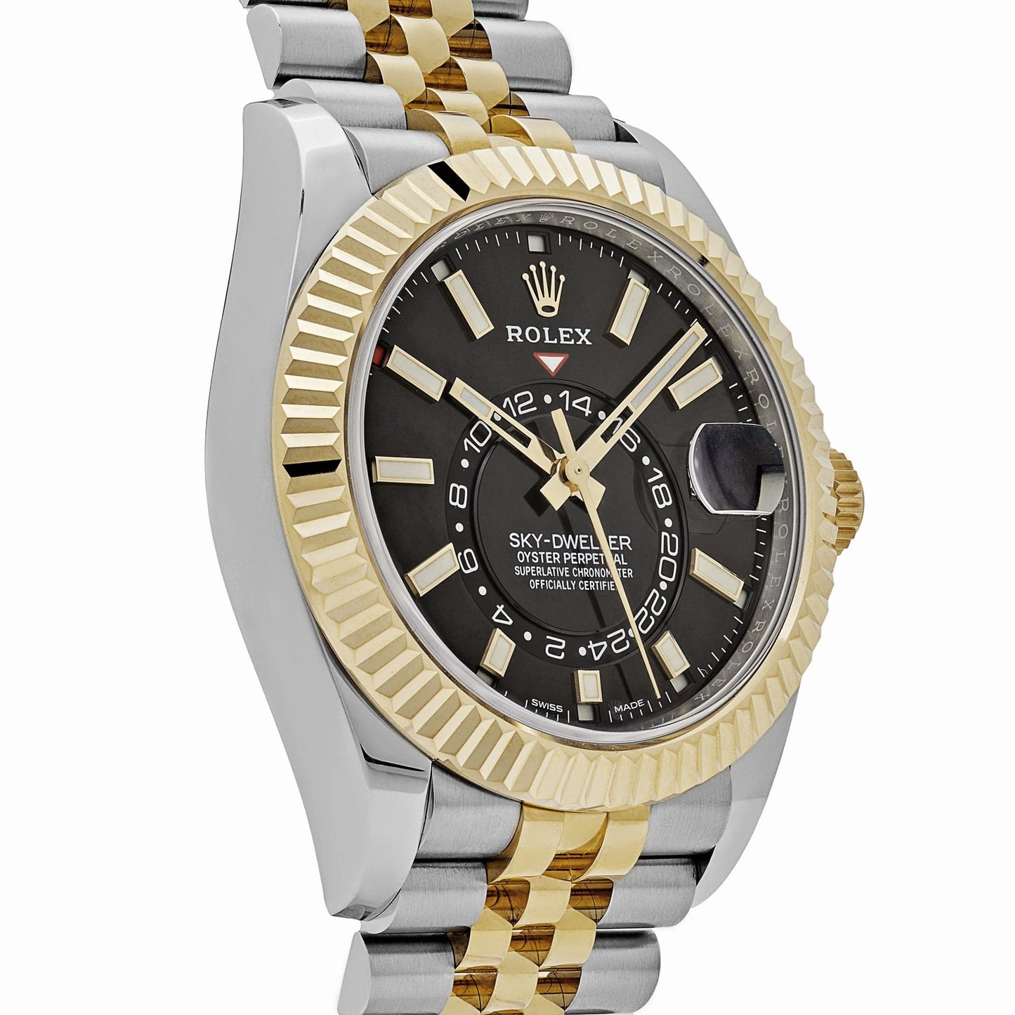 2025 Watch Sky-Dweller 336933 Stainless Steel Yellow Gold Jubilee Black Dial (2024)