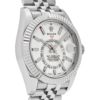 2025 Watch Sky-Dweller 326934 Stainless Steel White Dial Jubilee