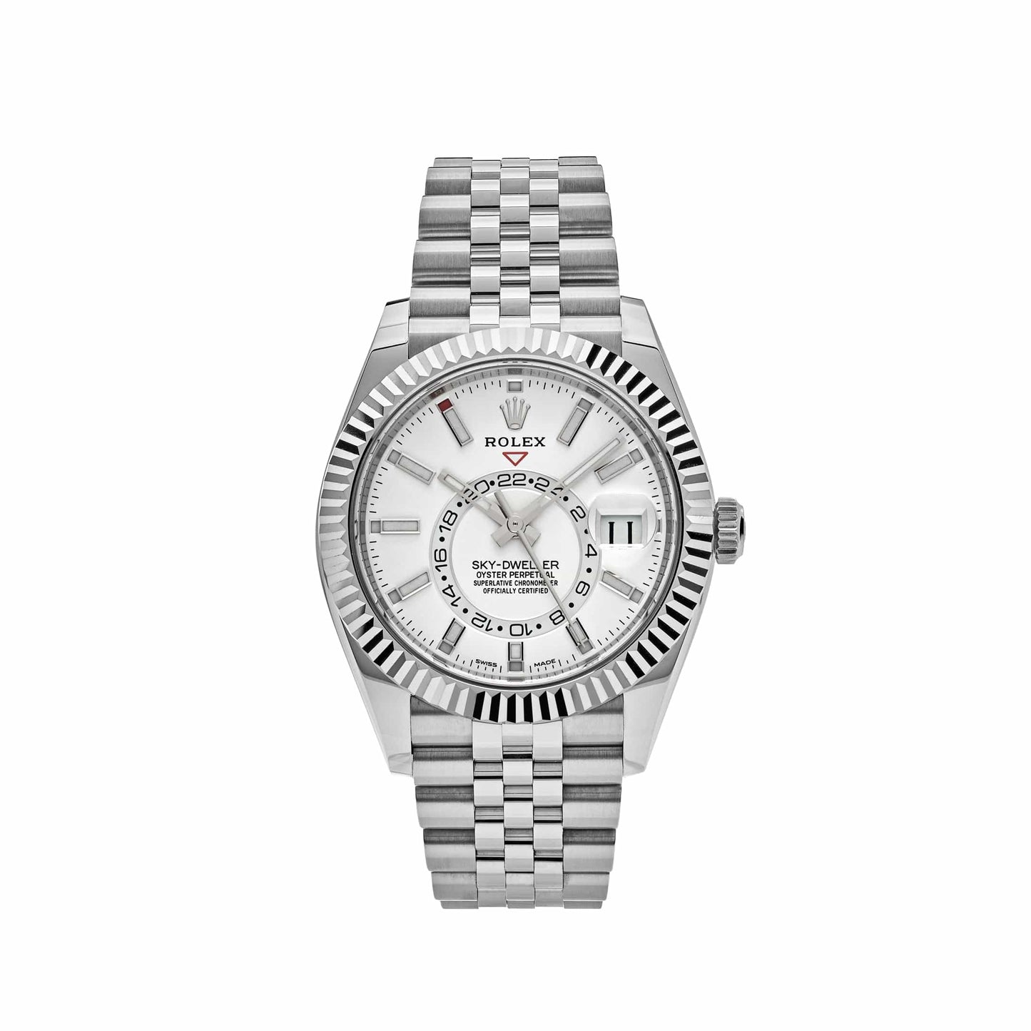 2025 Watch Sky-Dweller 326934 Stainless Steel White Dial Jubilee