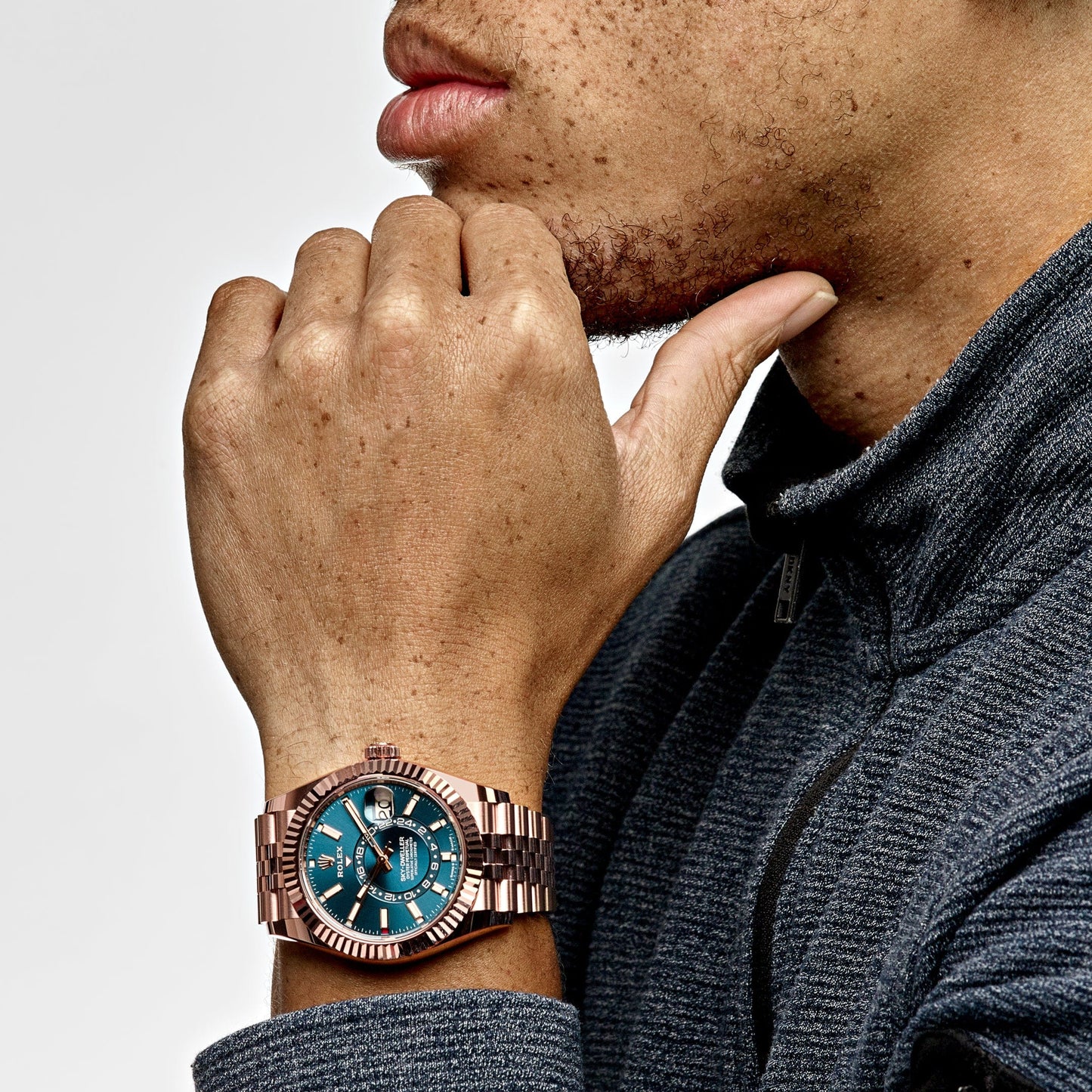 2025 Watch Sky-Dweller 336935 Everose Gold Blue Dial Jubilee