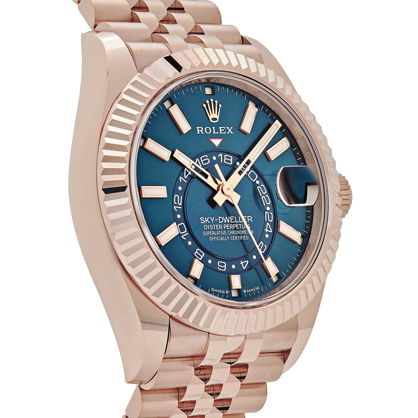 2025 Watch Sky-Dweller 336935 Everose Gold Blue Dial Jubilee