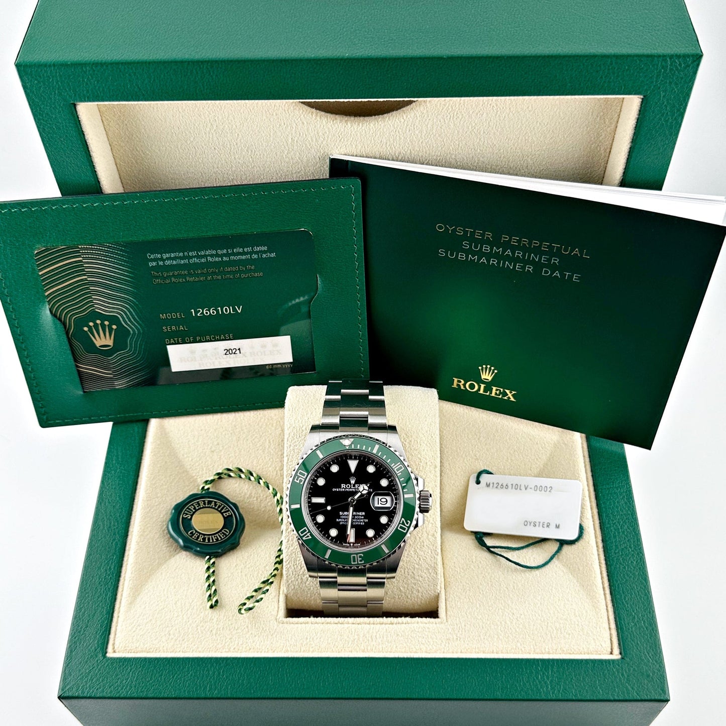 2025 Watch Submariner Date 126610LV 'Starbucks' Stainless Steel Black Dial (2021)