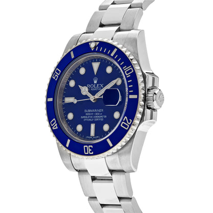 2025 Watch Submariner Date 116619LB White Gold Blue Dial Blue Bezel