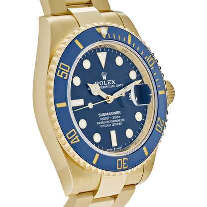 2025 Watch Submariner Date 126618LB Yellow Gold Blue Dial (2023)
