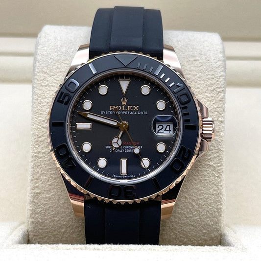 2025 Watch Yacht-Master 268655 Rose Gold Black Dial