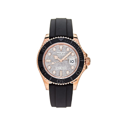 2025 Watch Yacht-Master 126655 Rose Gold Pave Diamond Dial (2023)